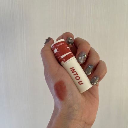 スーパーマットリップ&チークマッド/INTO U/口紅を使ったクチコミ(4枚目)