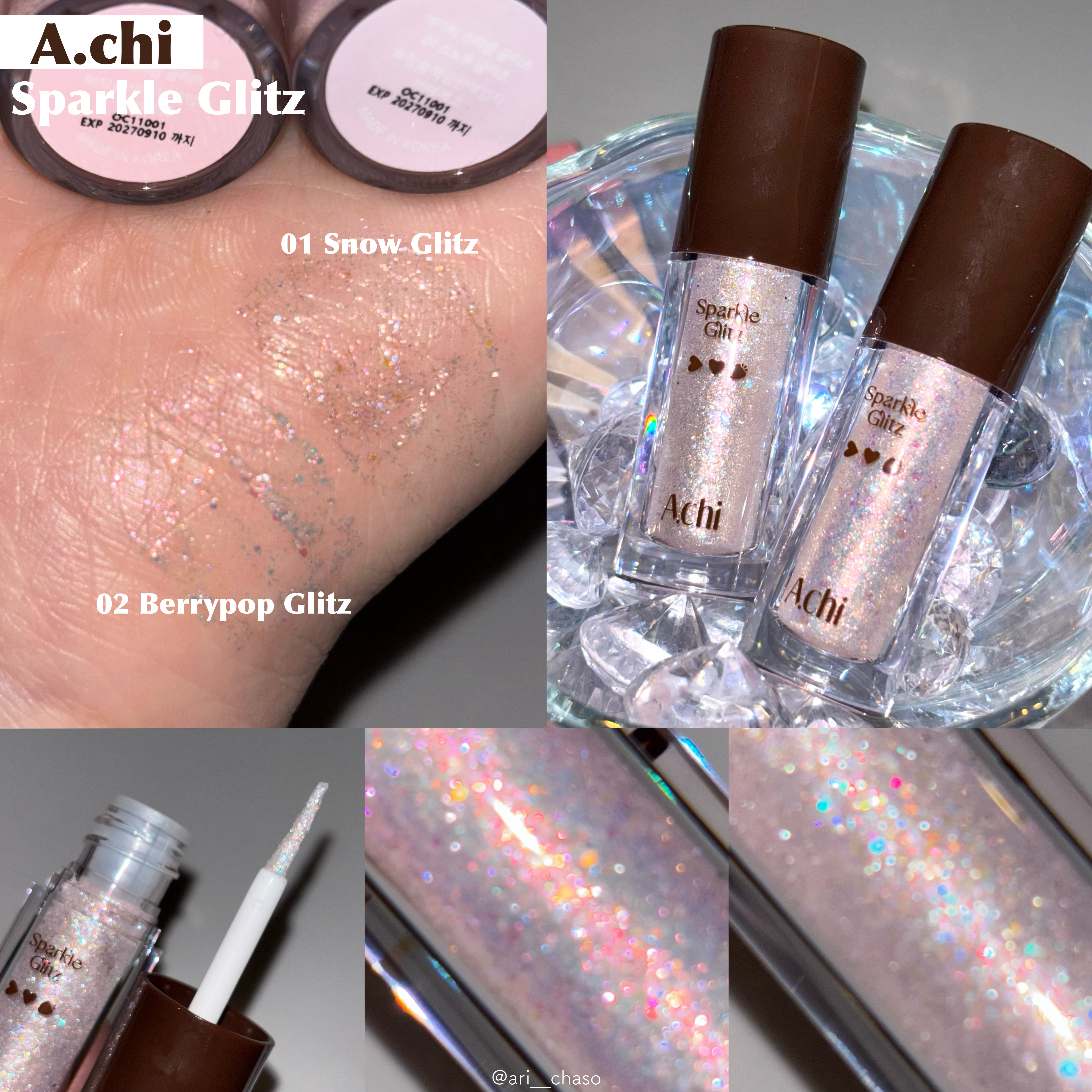 シュガービームハイライター/A.chi/パウダーハイライトを使ったクチコミ（3枚目）