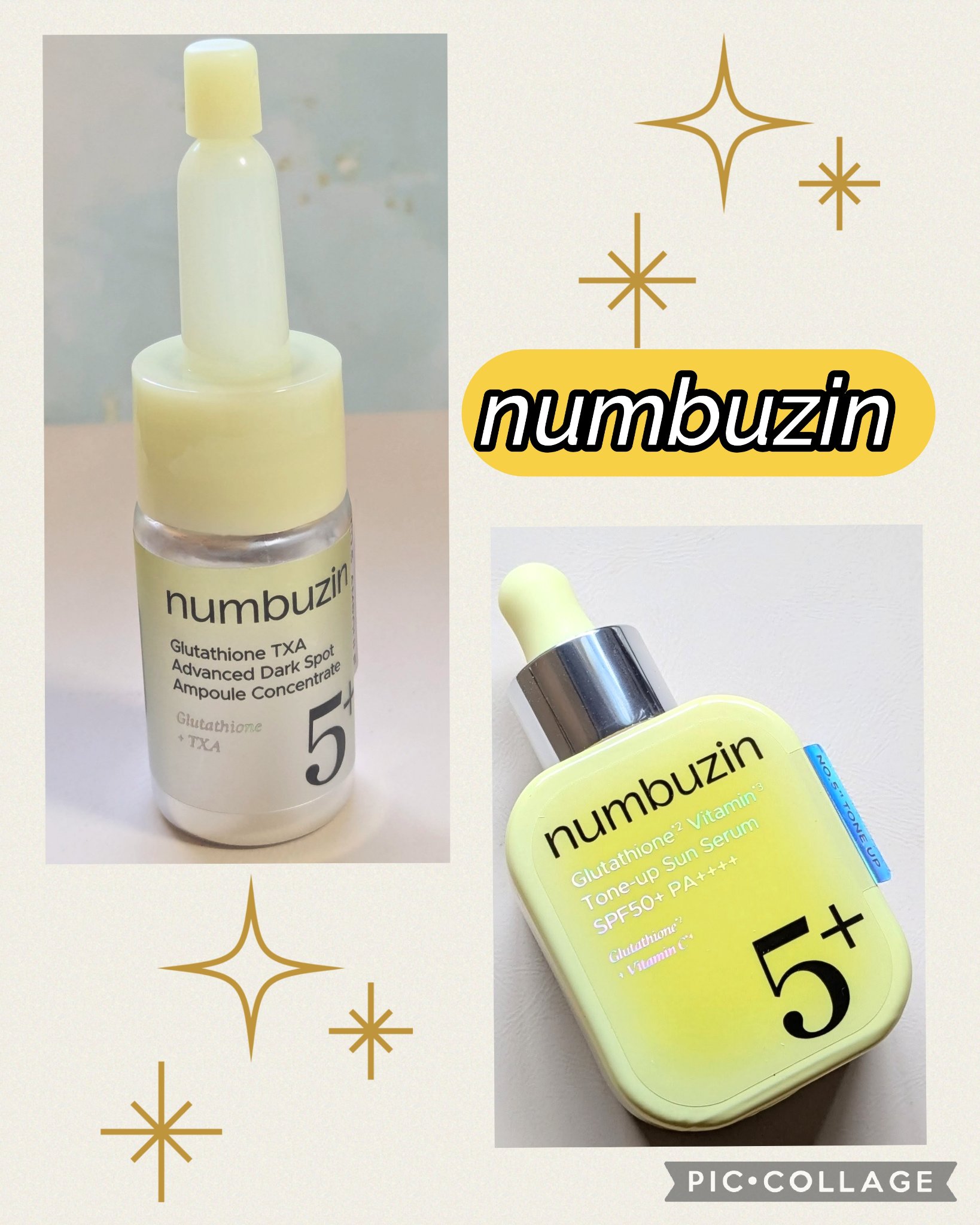 5番 白玉グルタチオンCトーンアップベース SPF50+ PA++++/numbuzin/化粧下地を使ったクチコミ（1枚目）