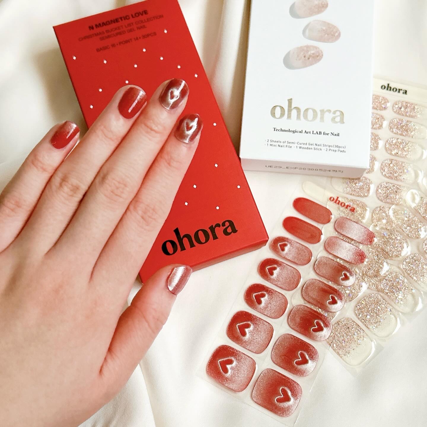 セミキュアジェルネイル（ハンド）/ohora/ネイルシールを使ったクチコミ（1枚目）