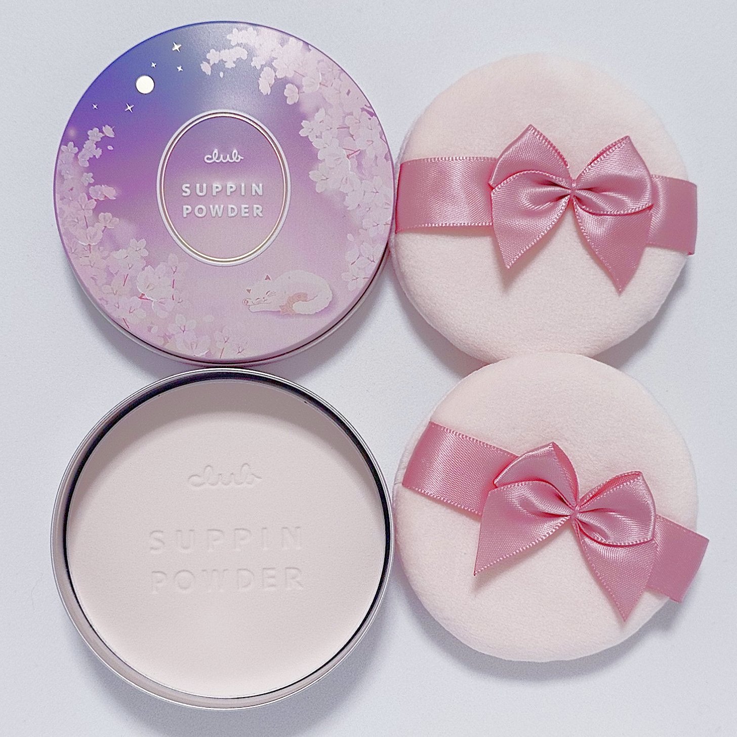 すっぴんパウダー おやすみ夜桜の香り/クラブ/プレストパウダーを使ったクチコミ（2枚目）