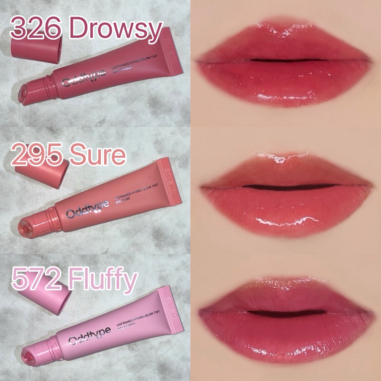 アンフレームドハイドロブロウティント/Oddtype/リップティントを使ったクチコミ（2枚目）