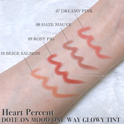 ドットオンムードリップペンシル/Heart Percent/リップライナーを使ったクチコミ(5枚目)