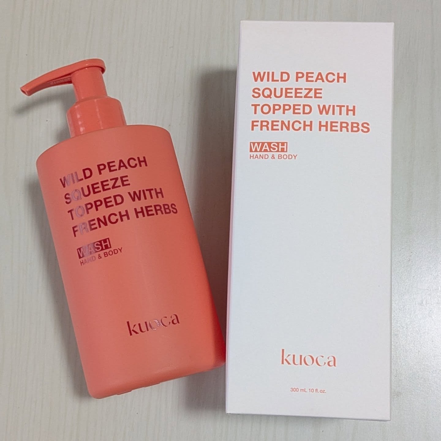 ワイルドピーチ ハンド＆ボディウォッシュ/KUOCA/ボディソープを使ったクチコミ（3枚目）