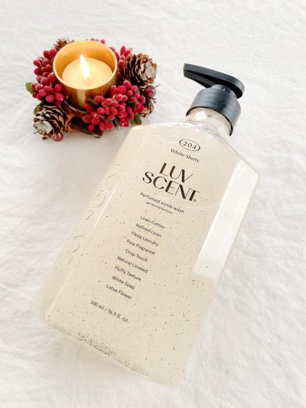 スクラブボディウォッシュ ホワイトシャツ リネンコットン/LUV SCENT/ボディスクラブを使ったクチコミ(1枚目)
