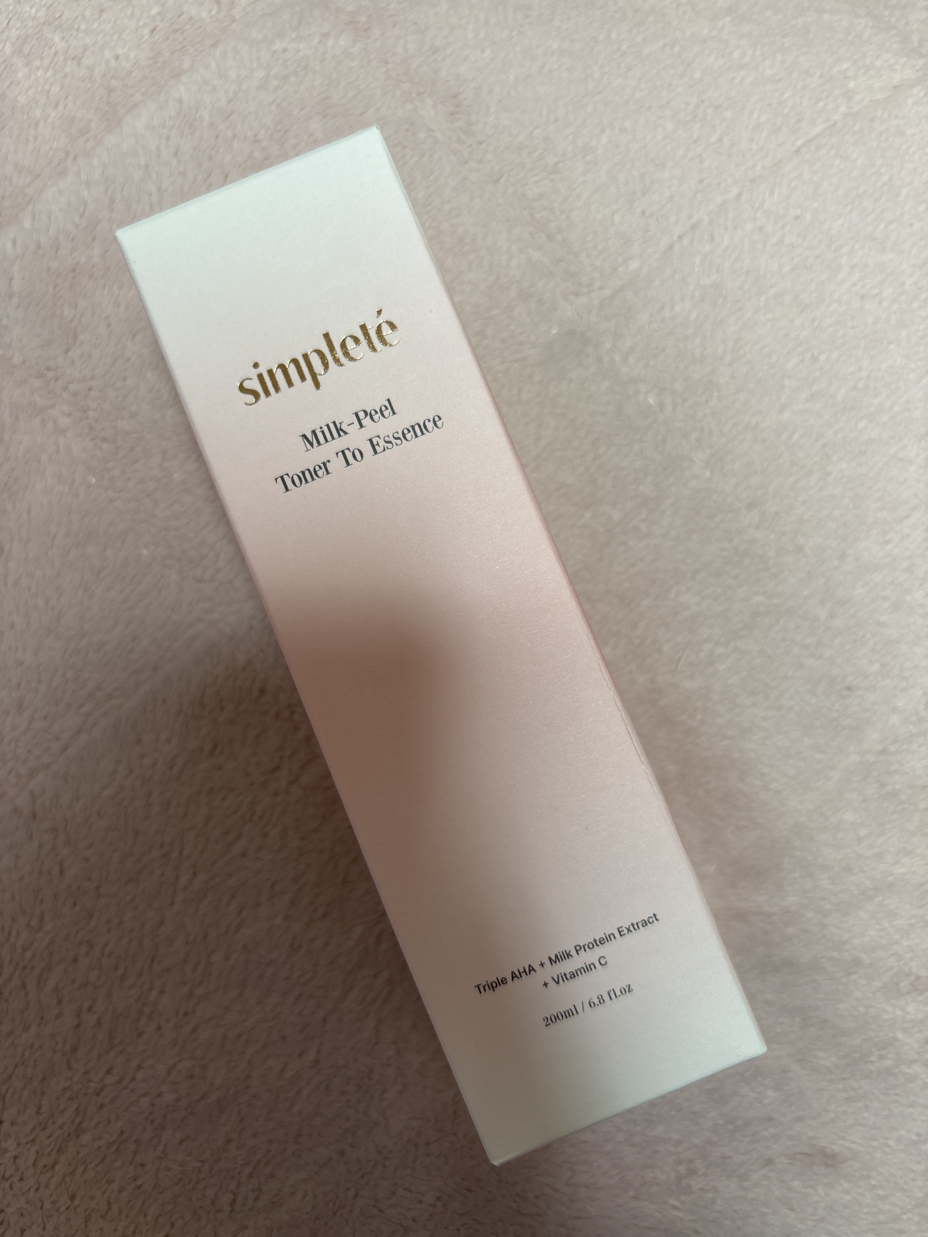 ミルクピールトナー/Simplete/拭き取り化粧水を使ったクチコミ（1枚目）