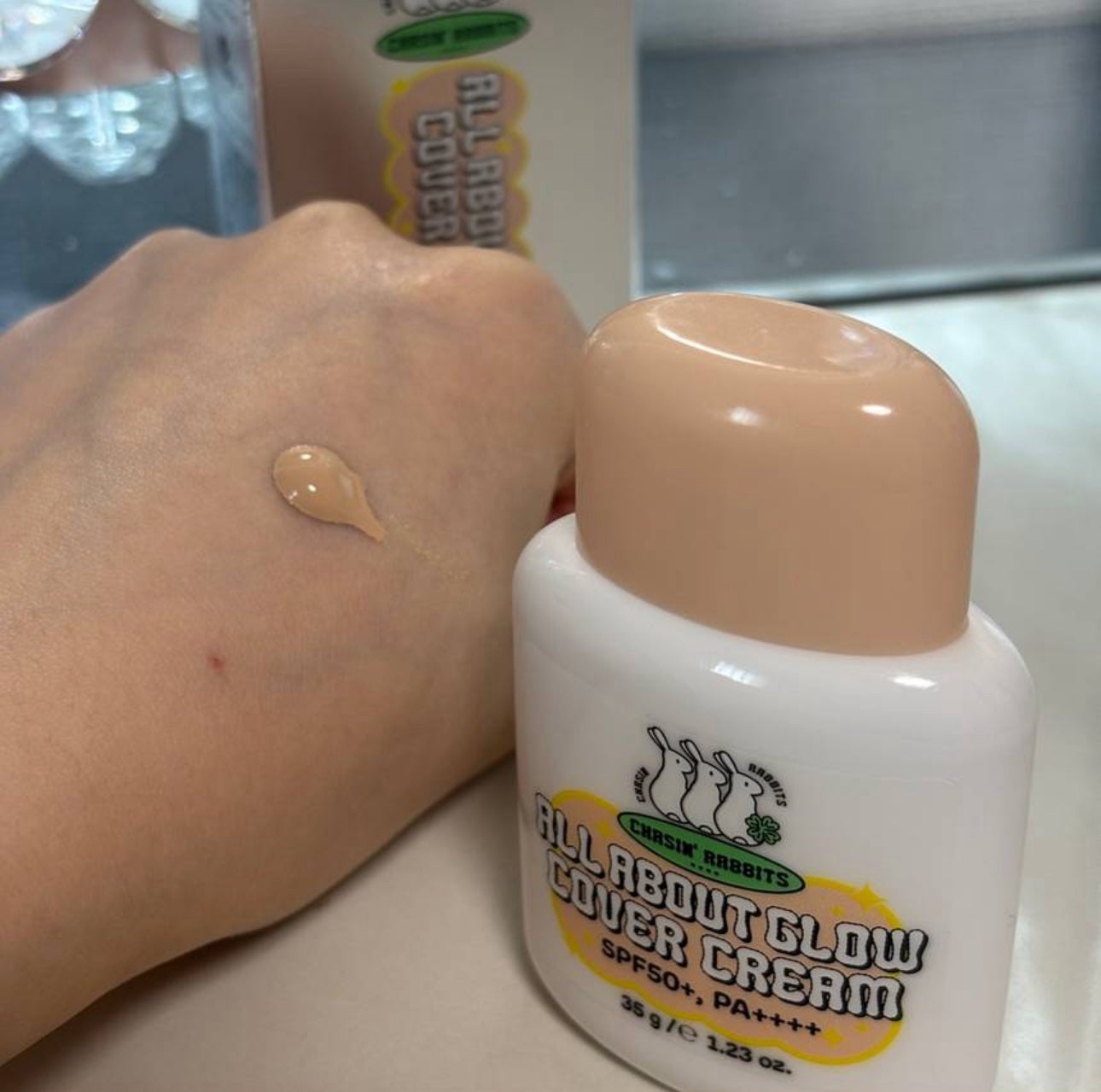 オールアバウトグロウカバークリーム/CHASIN'RABBITS/日焼け止めクリームを使ったクチコミ(3枚目)