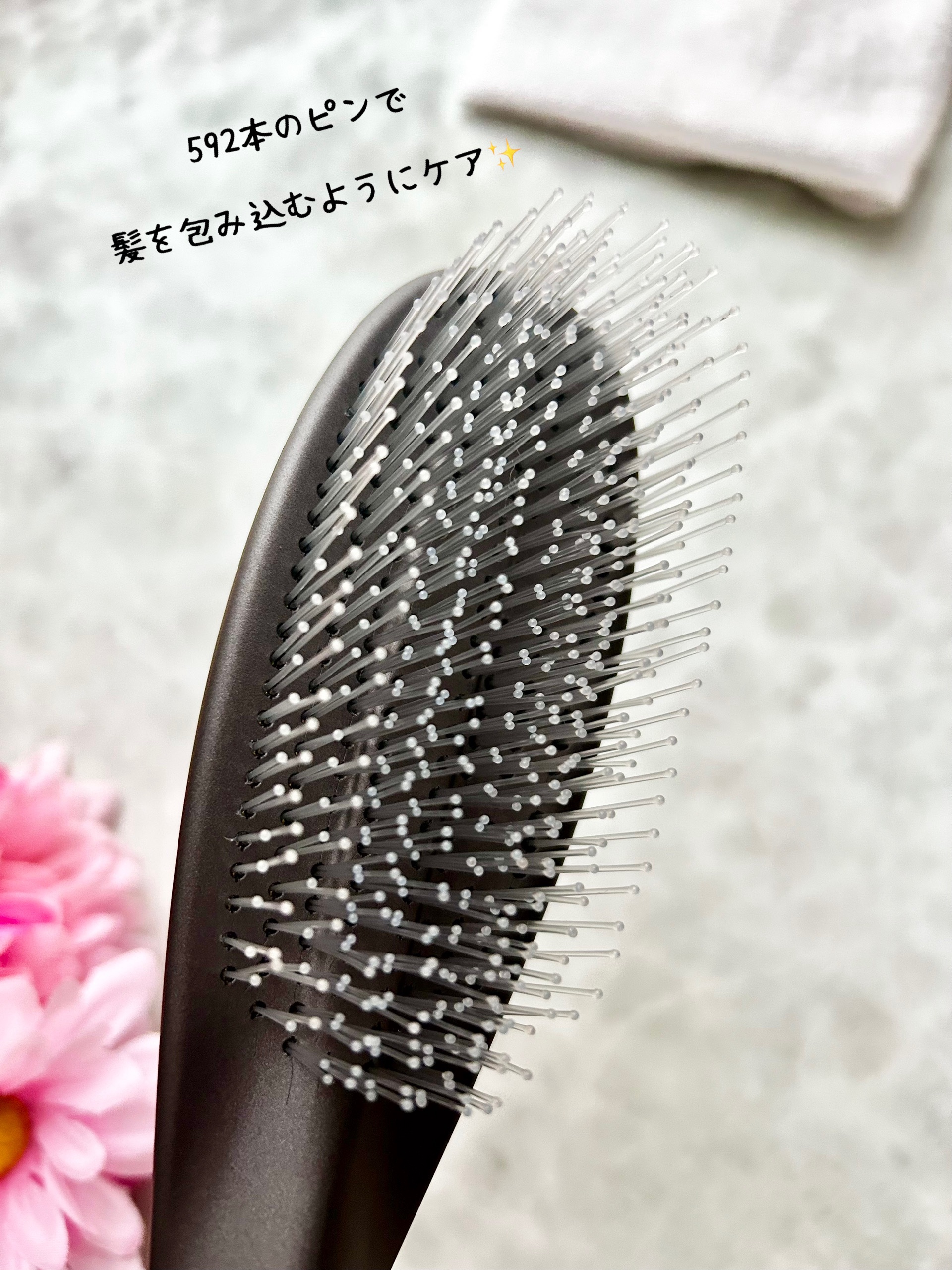 サロニア　スムースシャインマルチケアブラシ/SALONIA/ヘアブラシを使ったクチコミ（3枚目）