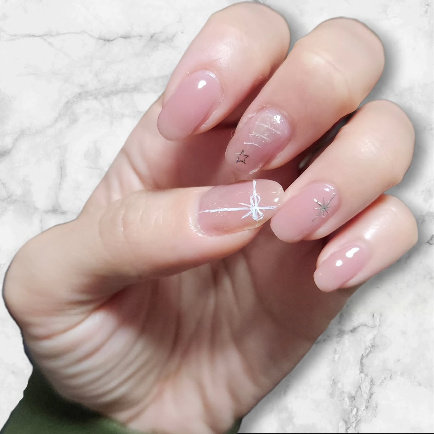 ネイルシール/セリア/ネイルシールを使ったクチコミ（1枚目）