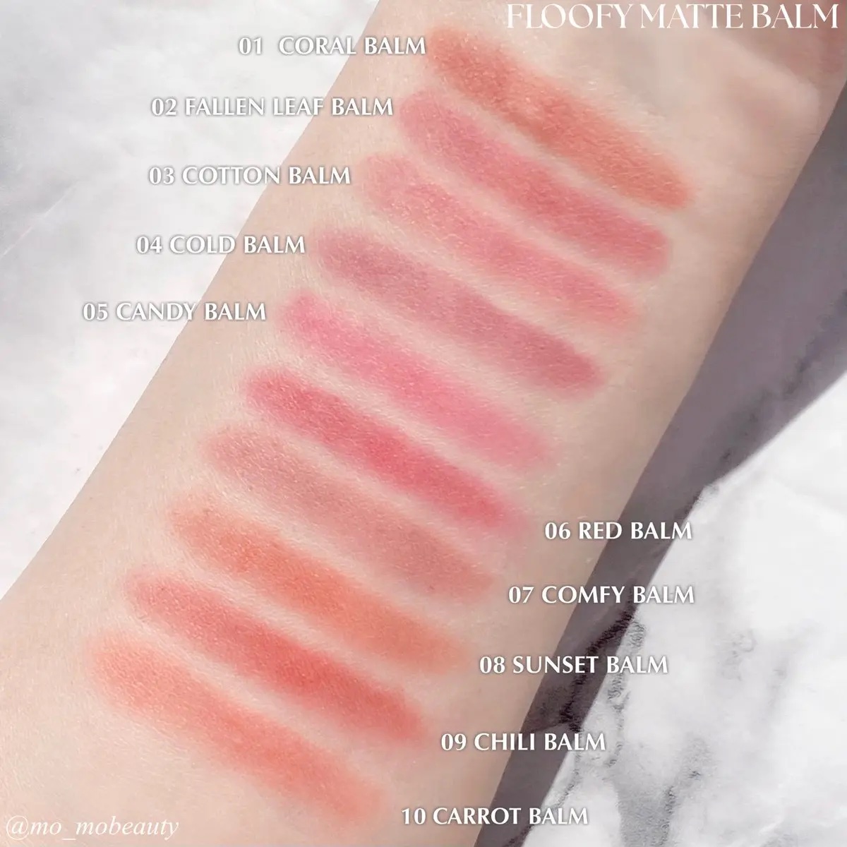 マットふわバーム 02　落葉バーム/AOU/口紅を使ったクチコミ（2枚目）