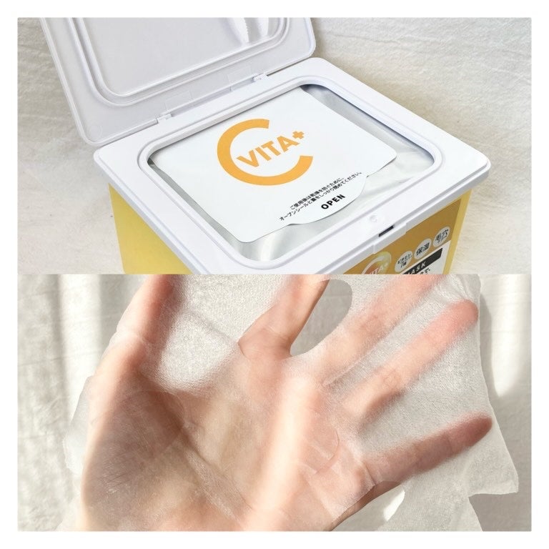 ビタミンC(*⁶)パンテノールマスク/MIJIN COSMETICS/シートマスク・パックを使ったクチコミ(4枚目)