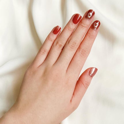 セミキュアジェルネイル(ハンド)/ohora/ネイルシールを使ったクチコミ(5枚目)