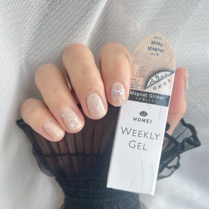 HOMEI ウィークリージェル/HOMEI/ジェルネイルを使ったクチコミ(5枚目)