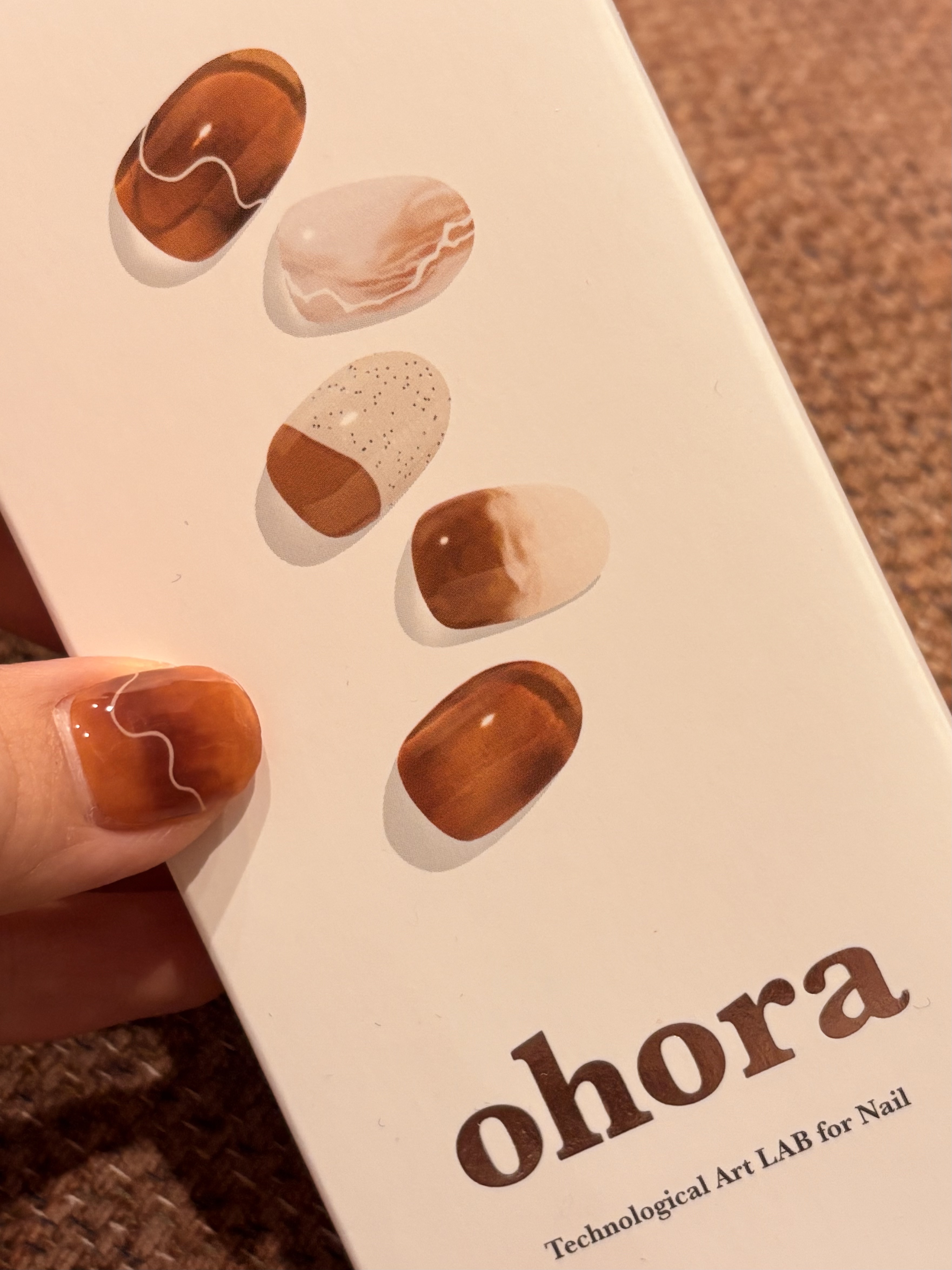セミキュアジェルネイル（ハンド）/ohora/ネイルシールを使ったクチコミ（2枚目）