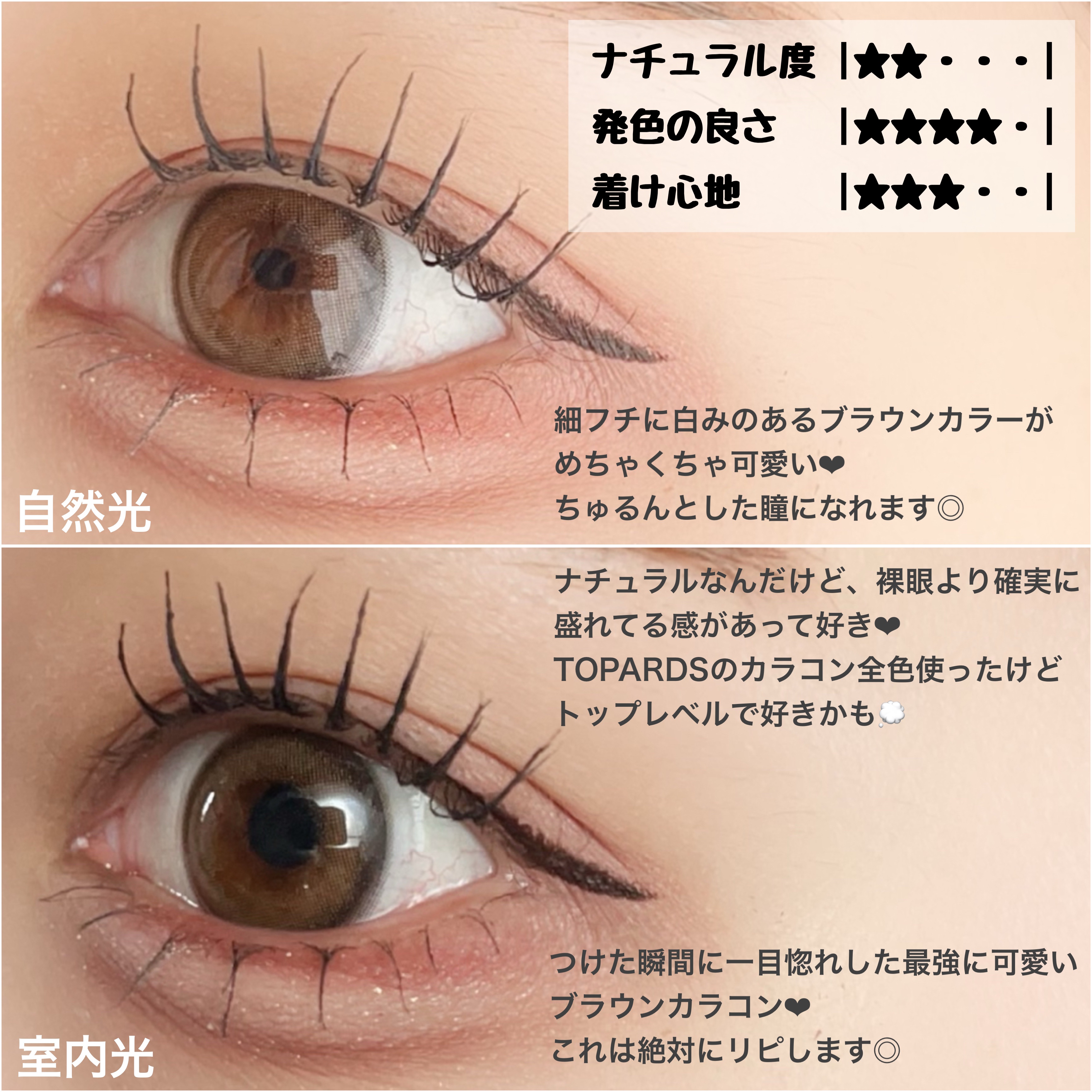 TOPARDS 1day/TOPARDS/ワンデー（１DAY）カラコンを使ったクチコミ（3枚目）