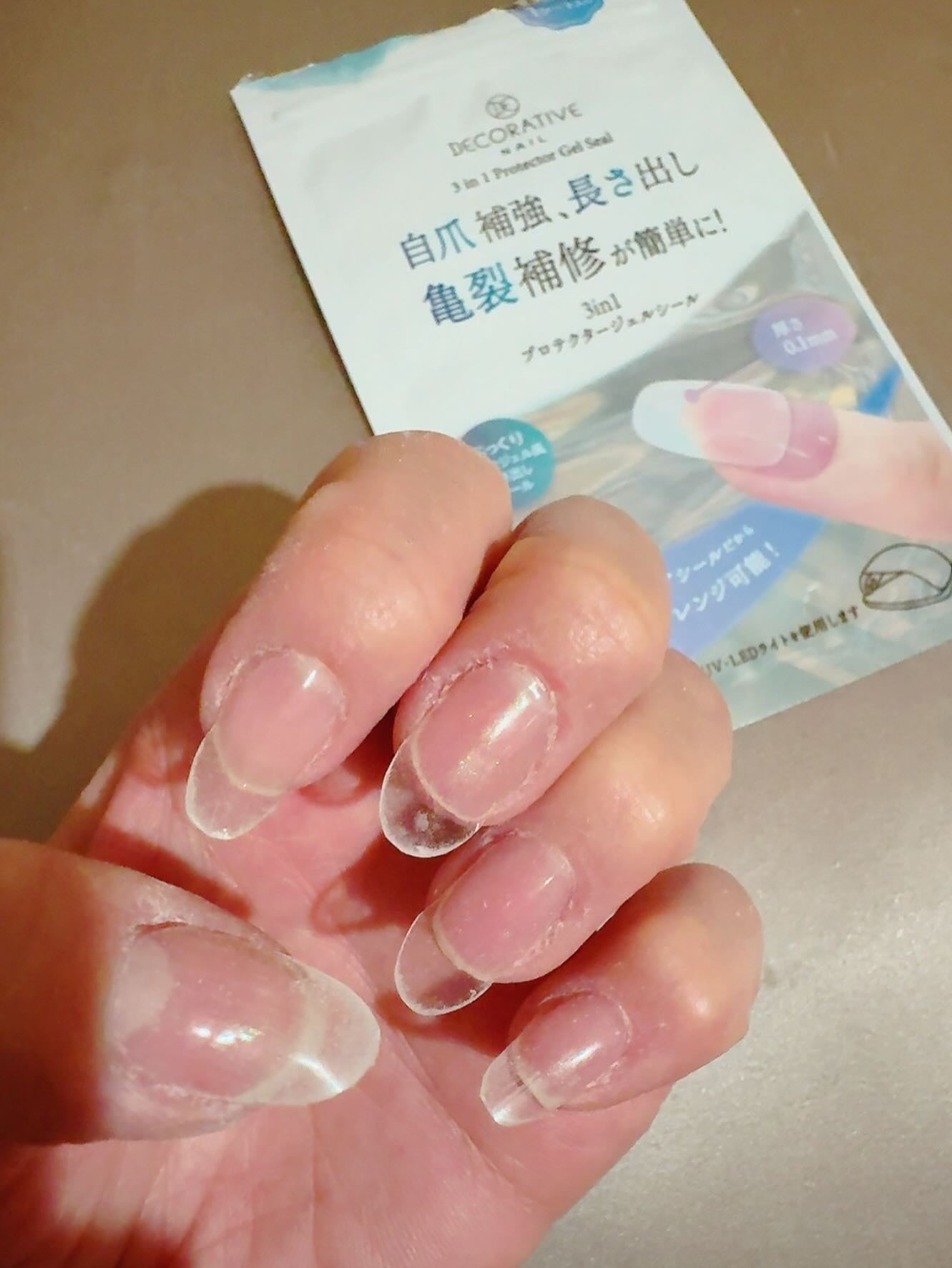 3in1 プロテクタージェルシール/Decorative Nail/ネイルシールを使ったクチコミ(1枚目)
