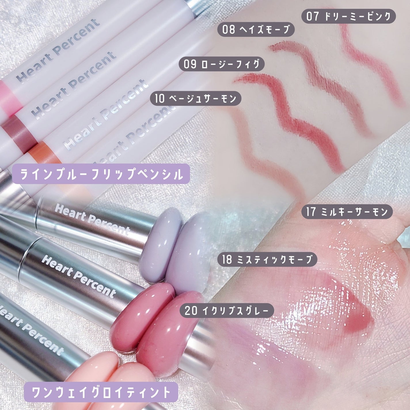 ドットオンムードリップペンシル/Heart Percent/リップライナーを使ったクチコミ(2枚目)