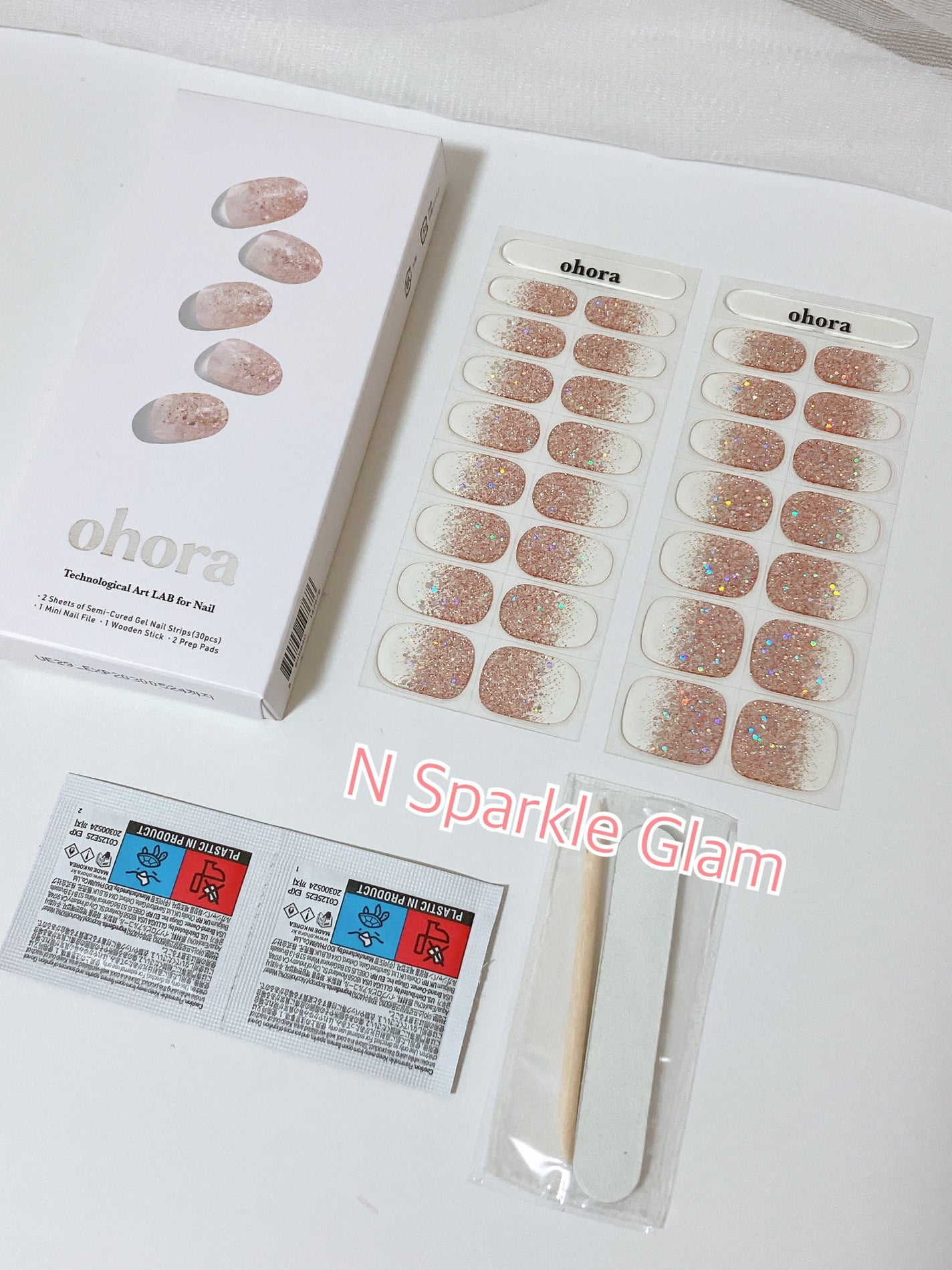 セミキュアジェルネイル(ハンド)/ohora/ネイルシールを使ったクチコミ(3枚目)