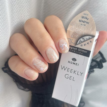 HOMEI ウィークリージェル/HOMEI/ジェルネイルを使ったクチコミ(3枚目)