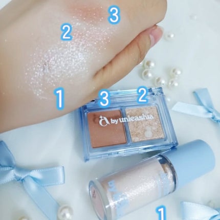 コットンキャンディフェイスパレット/a by unleashia/アイシャドウパレットを使ったクチコミ(3枚目)