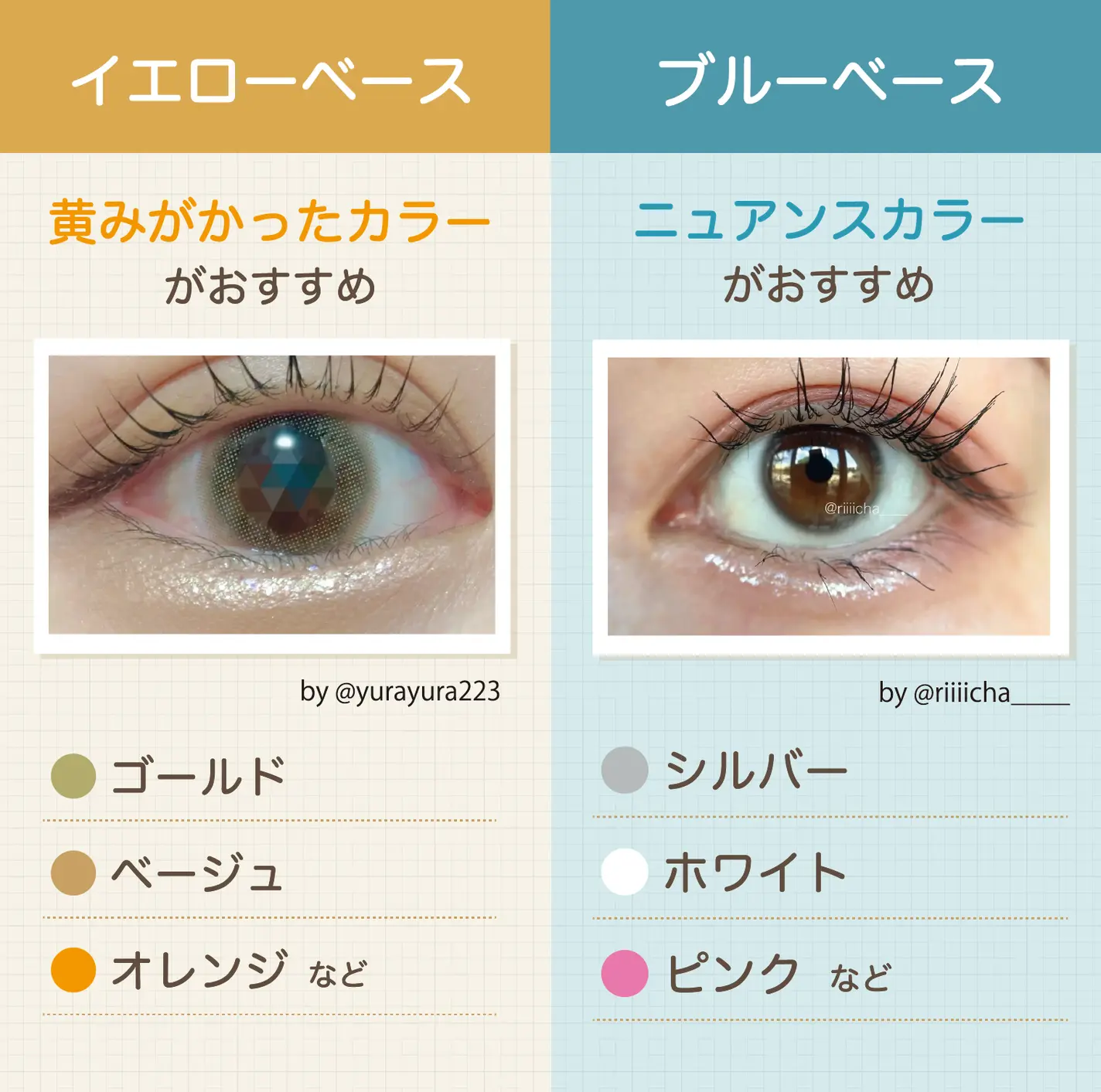 イエベ・ブルベのおすすめカラー