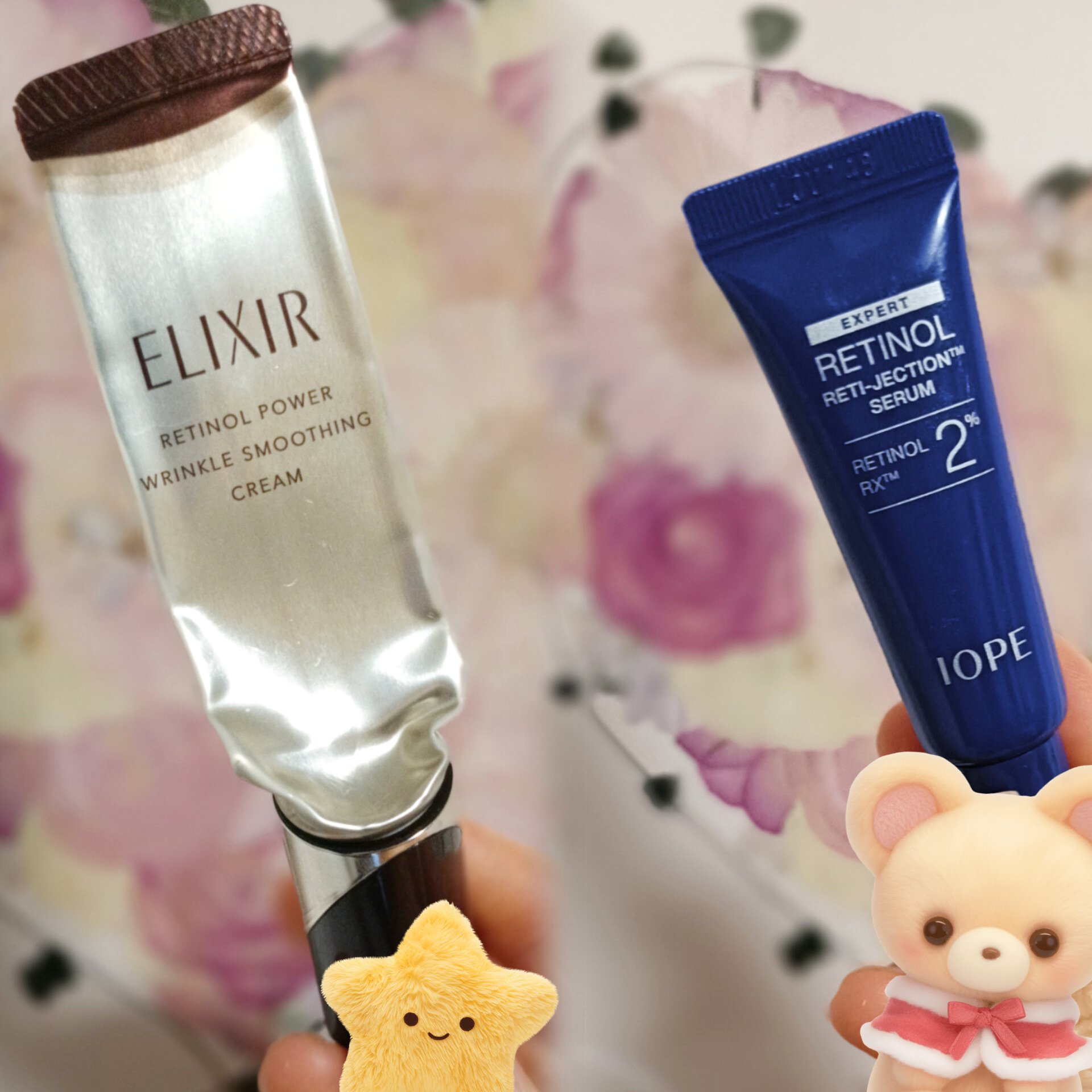 使い切り
エリクシール レチノパワー リンクルクリーム ba

夜のみ使用で2ヶ月くらいで使い切りました！
ストック購入済み＆2本で1本🎁申し込み済み。
昨日から購入サンプルの
IOPE
レチノールレチジェクションセラムを使ってます。
サ