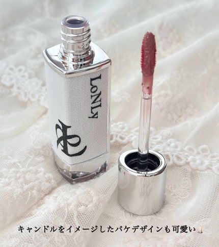 キャンドルライトジュレティント/LoNLy /リップティントを使ったクチコミ(4枚目)