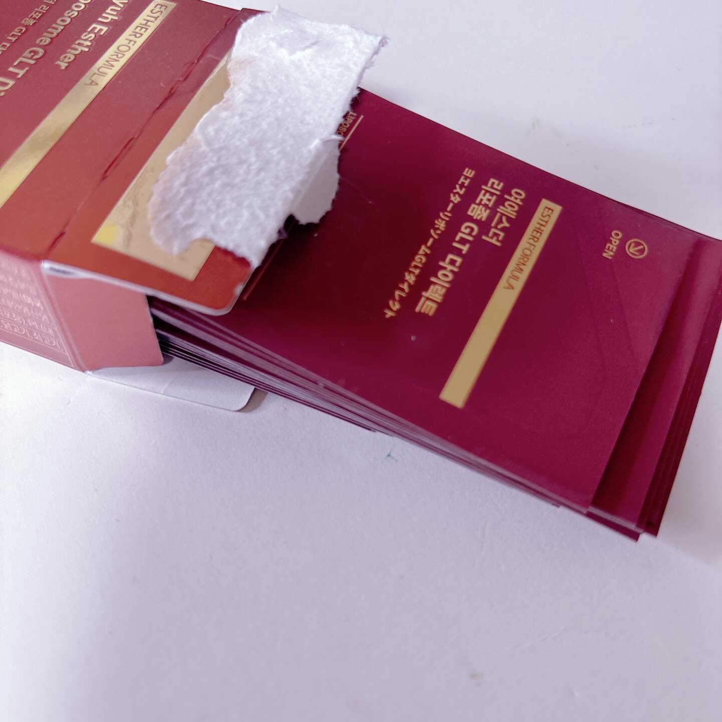 ヨエスター リポソーム GLT ダイレクト/ESTHER FORMULA/美容サプリメントを使ったクチコミ（3枚目）