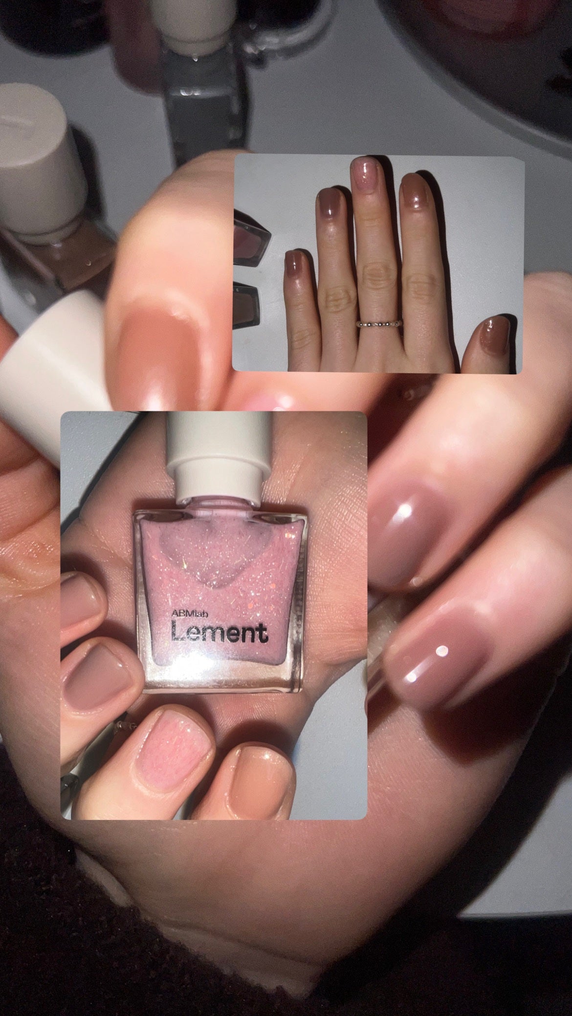 百香 on LIPS 「lementのネイル、このキラキラ入りのピンクめっっっちゃかわ..」(1枚目)