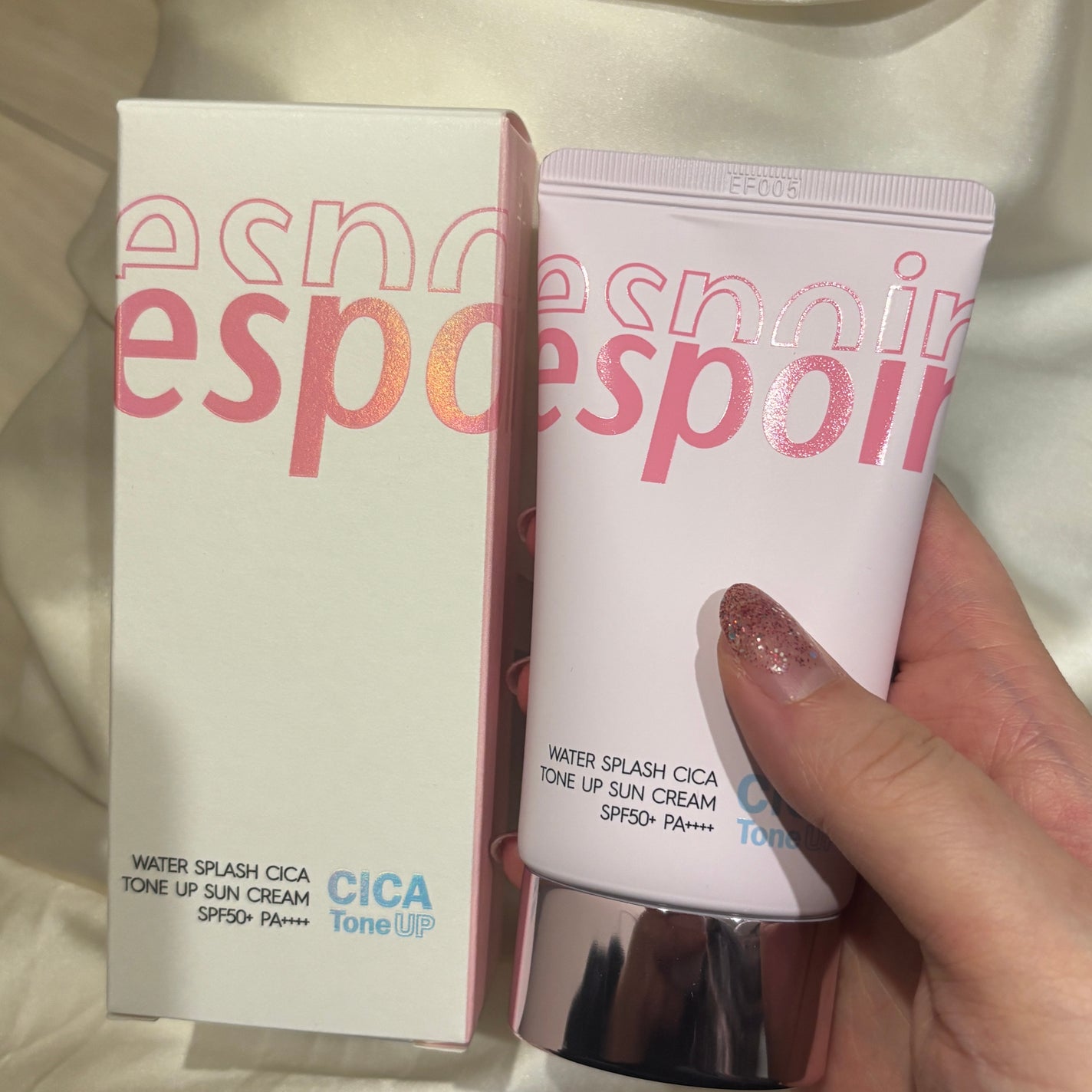 ウォータースプラッシュシカトーンアップクリーム/espoir/化粧下地を使ったクチコミ(5枚目)