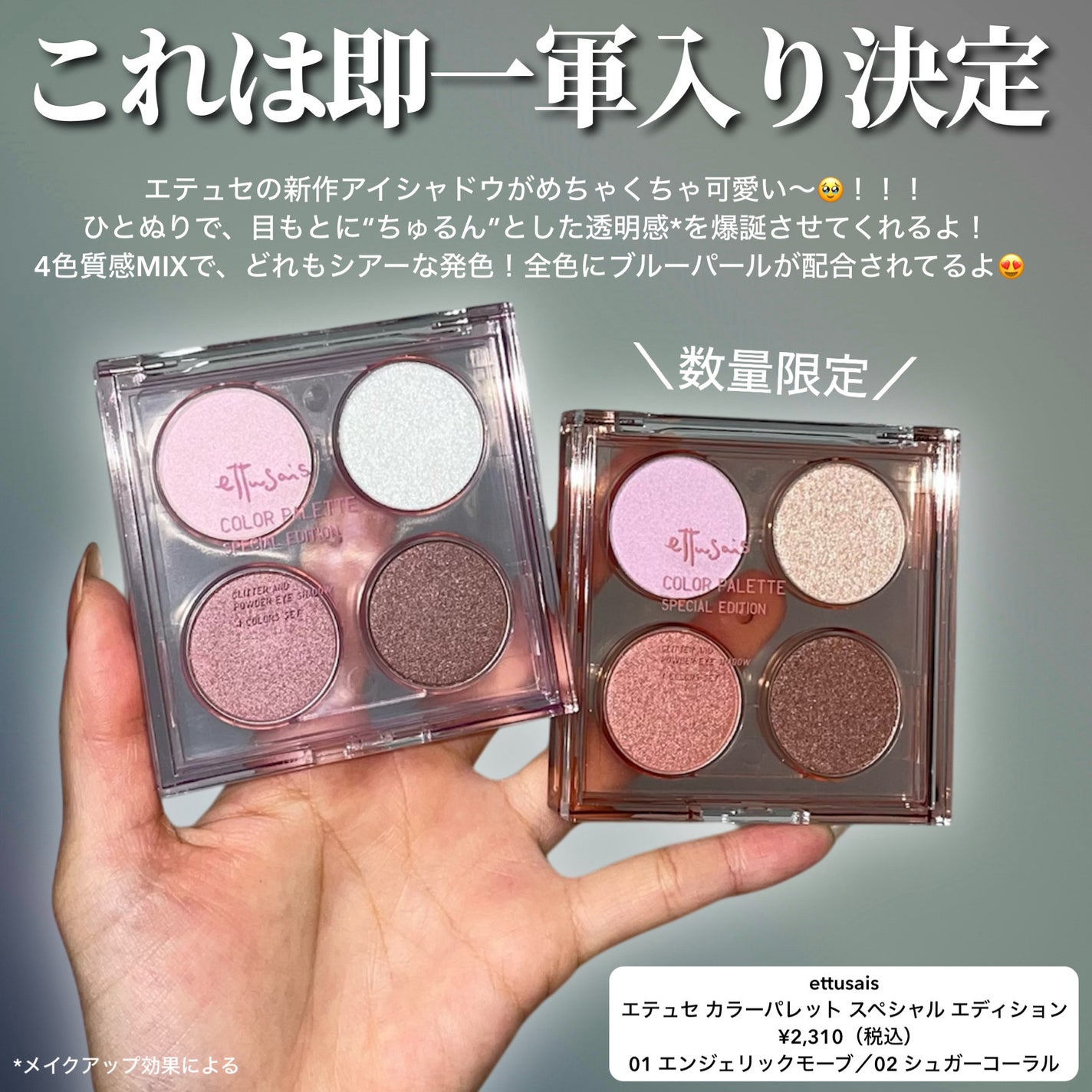 エテュセ カラーパレット スペシャル エディション/ettusais/アイシャドウパレットを使ったクチコミ(2枚目)