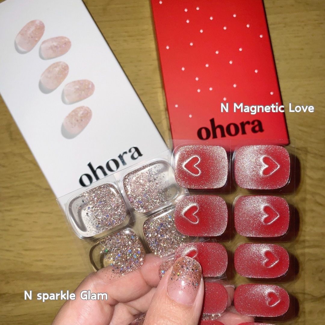 セミキュアジェルネイル（ハンド）/ohora/ネイルシールを使ったクチコミ（3枚目）