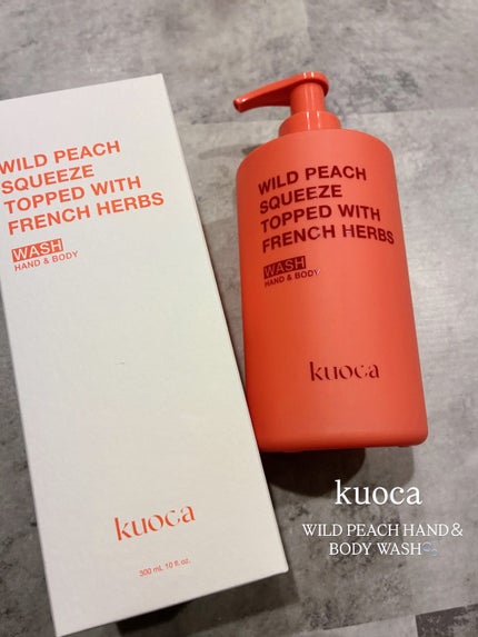 ワイルドピーチ ハンド&ボディウォッシュ/KUOCA/ボディソープを使ったクチコミ(1枚目)