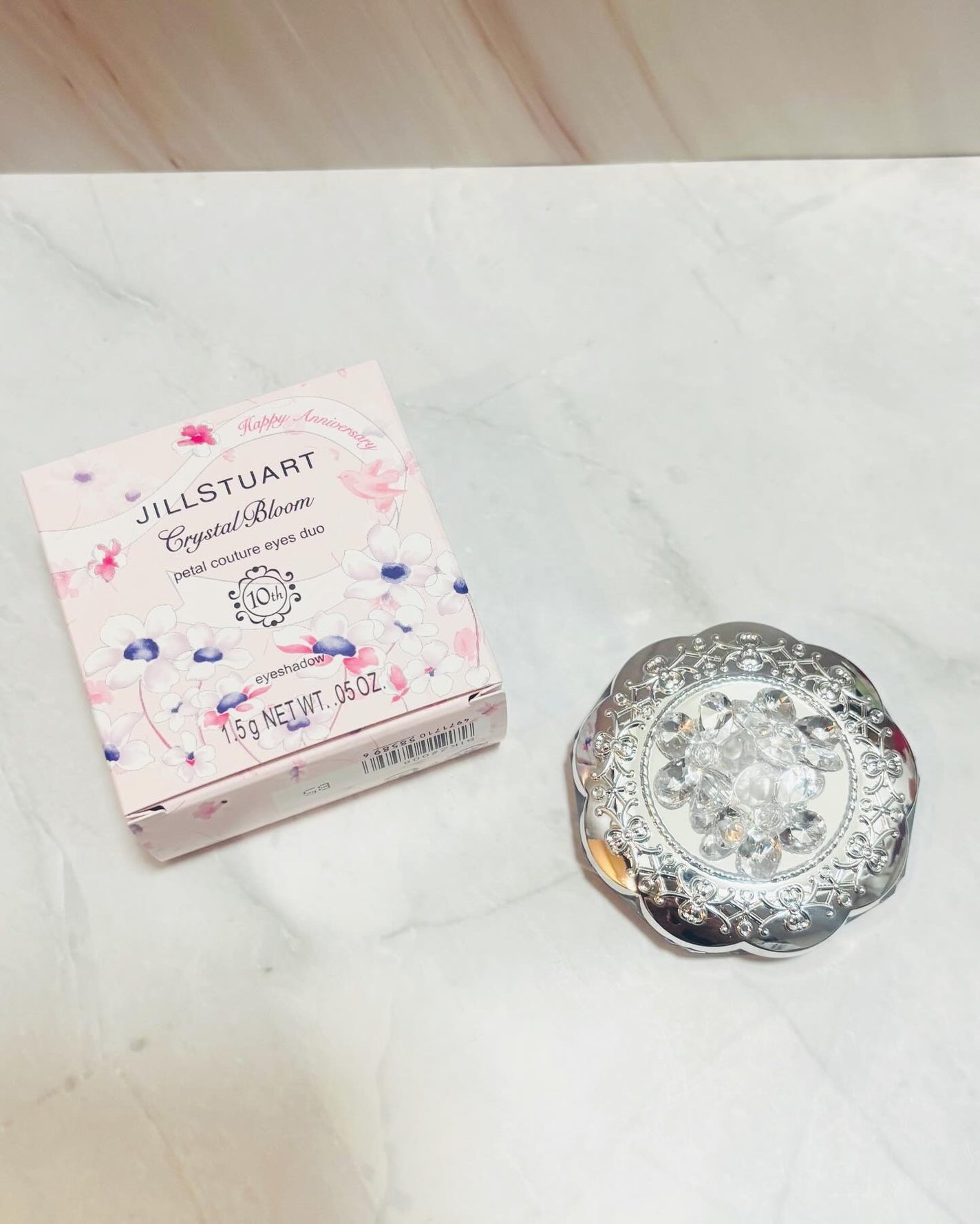 ジルスチュアート クリスタルブルーム ペタルクチュールアイズ デュオ/JILL STUART/アイシャドウパレットを使ったクチコミ(5枚目)