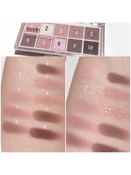 MDショールモーメント アイシャドウパレット/mude./アイシャドウパレットを使ったクチコミ(4枚目)