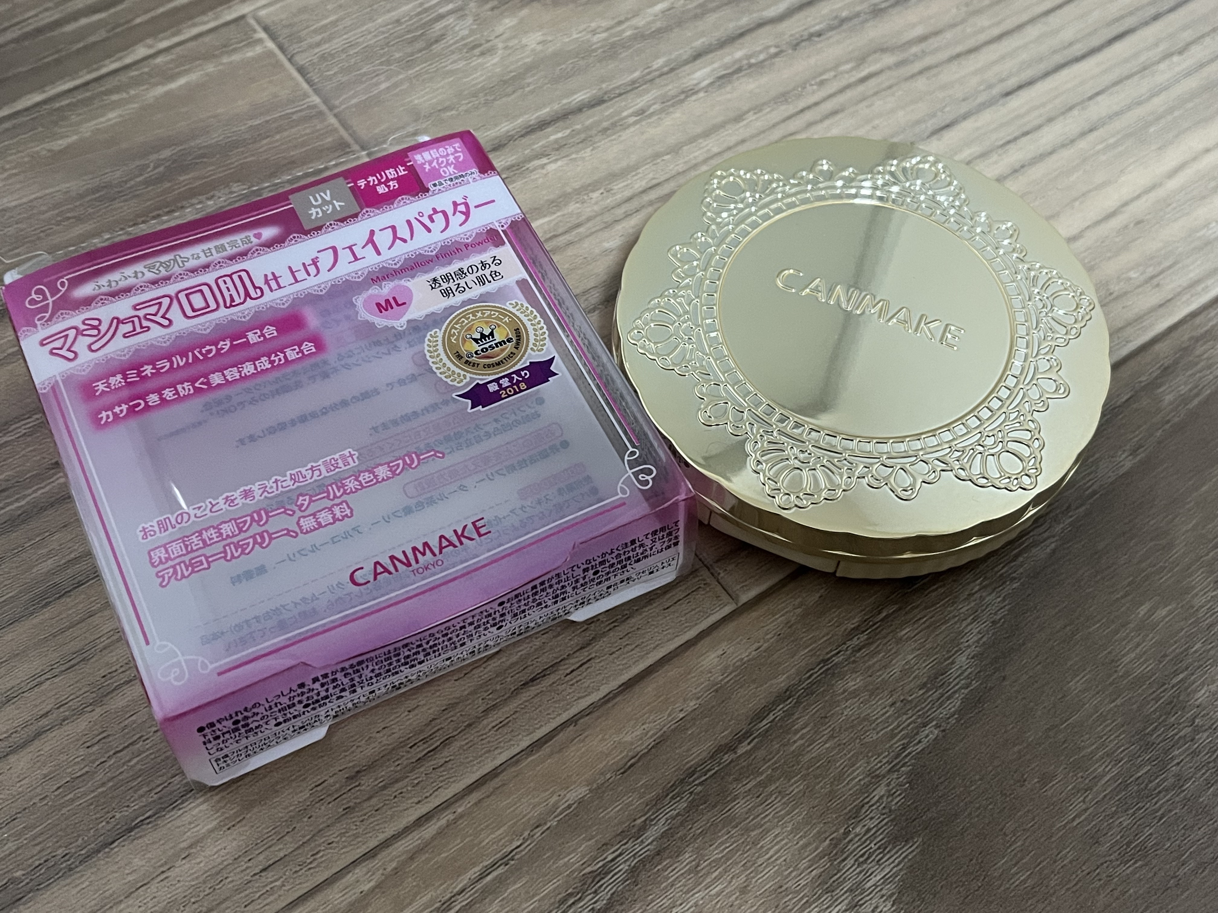 マシュマロフィニッシュパウダー/キャンメイク/プレストパウダーを使ったクチコミ（1枚目）