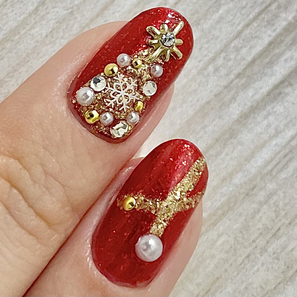 ネイルパーツ/セリア/ネイルチップ・パーツを使ったクチコミ（2枚目）