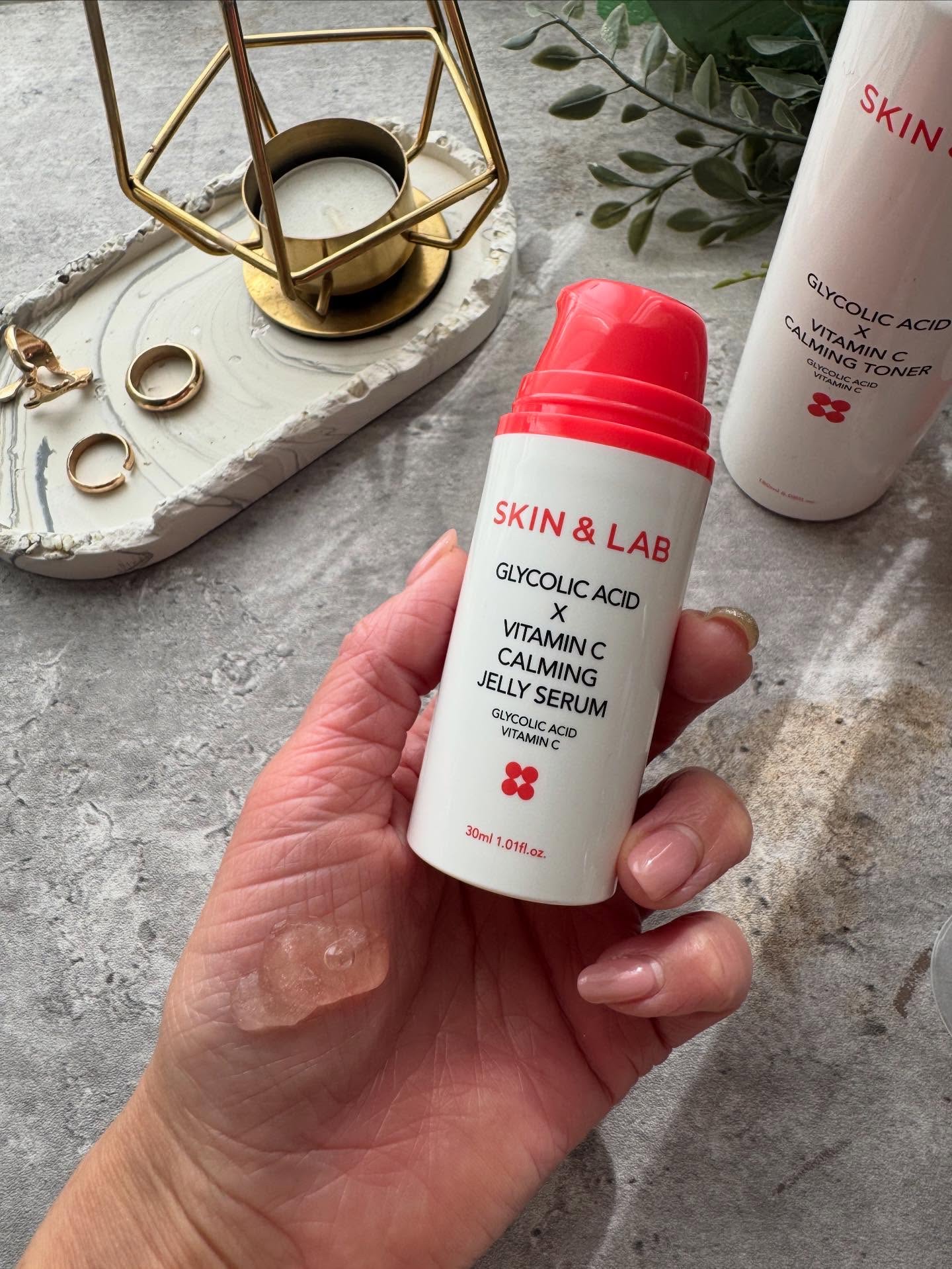 グリコール酸×ビタミンC カーミングゼリーセラム/SKIN&LAB/美容液を使ったクチコミ（3枚目）