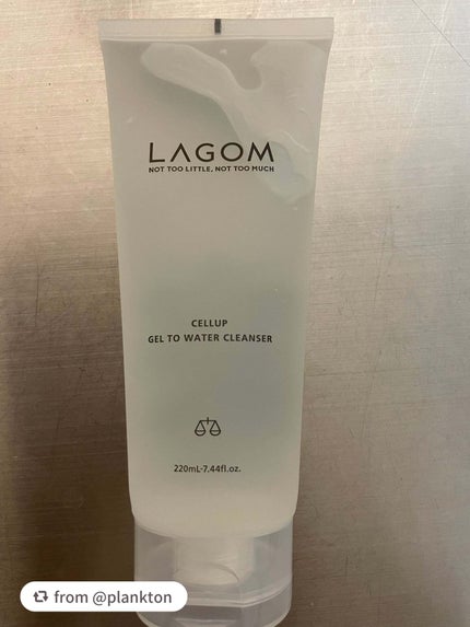 ラゴム ジェルトゥウォーター クレンザー(朝用洗顔)/LAGOM /その他洗顔料を使ったクチコミ(2枚目)