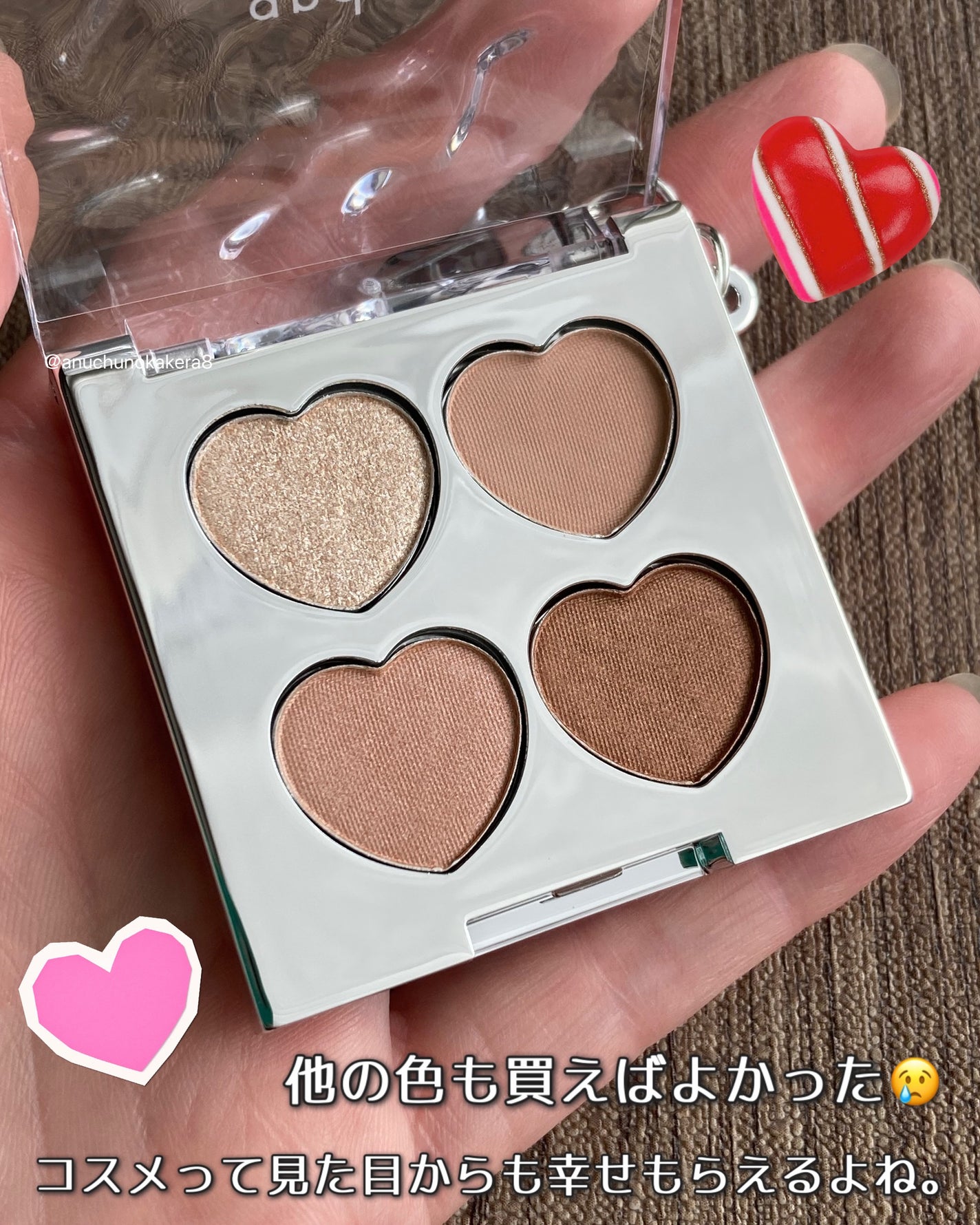 ミニアイシャドウパレット/and us/アイシャドウパレットを使ったクチコミ(4枚目)