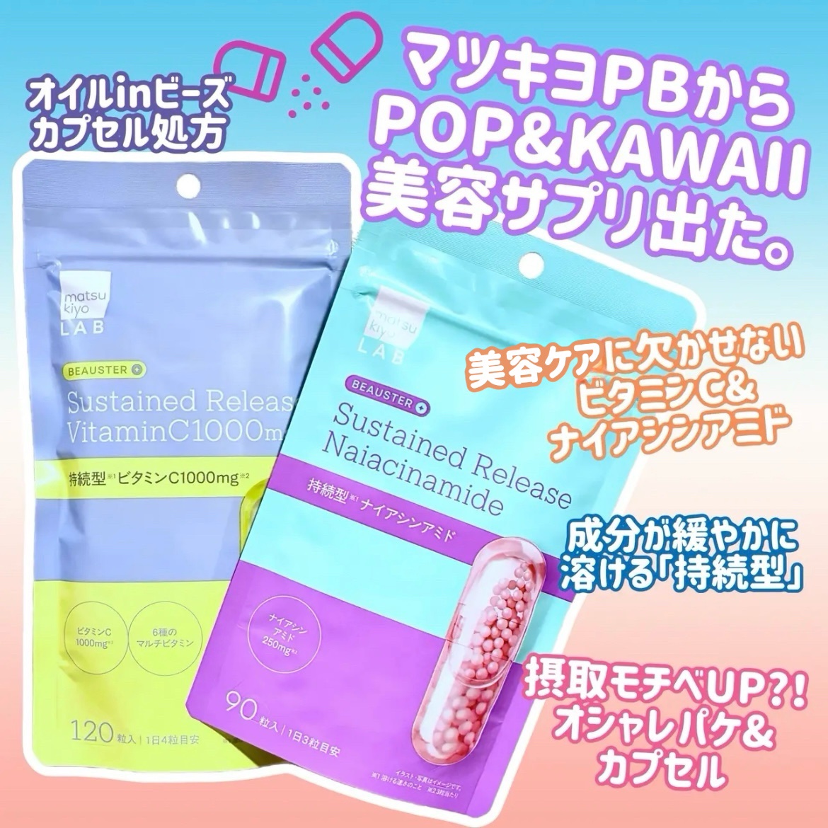 ビュースター 持続型ナイアシンアミド/matsukiyo LAB/美容サプリメントを使ったクチコミ（1枚目）