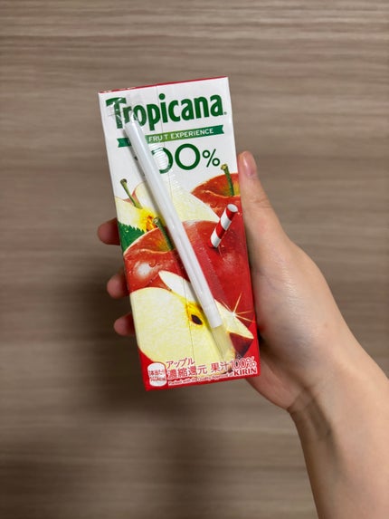 さかなさん🐟フォロバ100 on LIPS 「・トロピカーナ100%アップル🍎100%リンゴなのでとても飲み..」(1枚目)