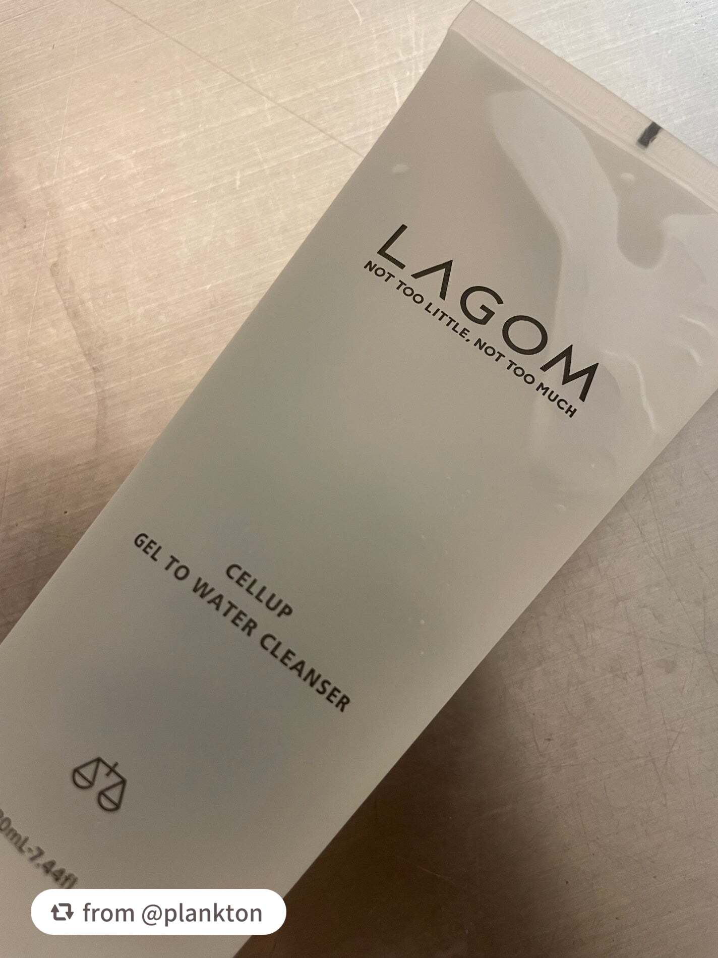 ラゴム ジェルトゥウォーター クレンザー(朝用洗顔)/LAGOM /その他洗顔料を使ったクチコミ(1枚目)