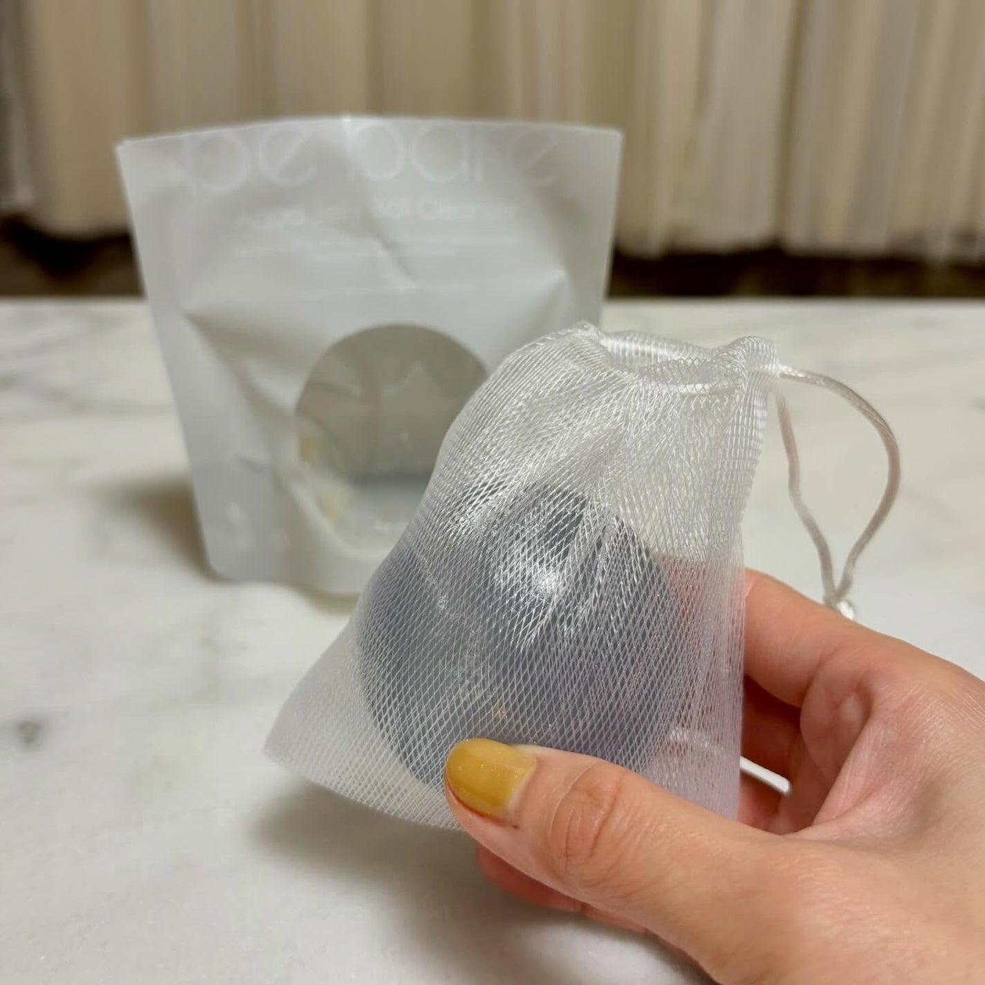 アクア ジェリーボール クレンザー Fresh Aqua|うるおいケア/be bare/洗顔石鹸を使ったクチコミ(3枚目)