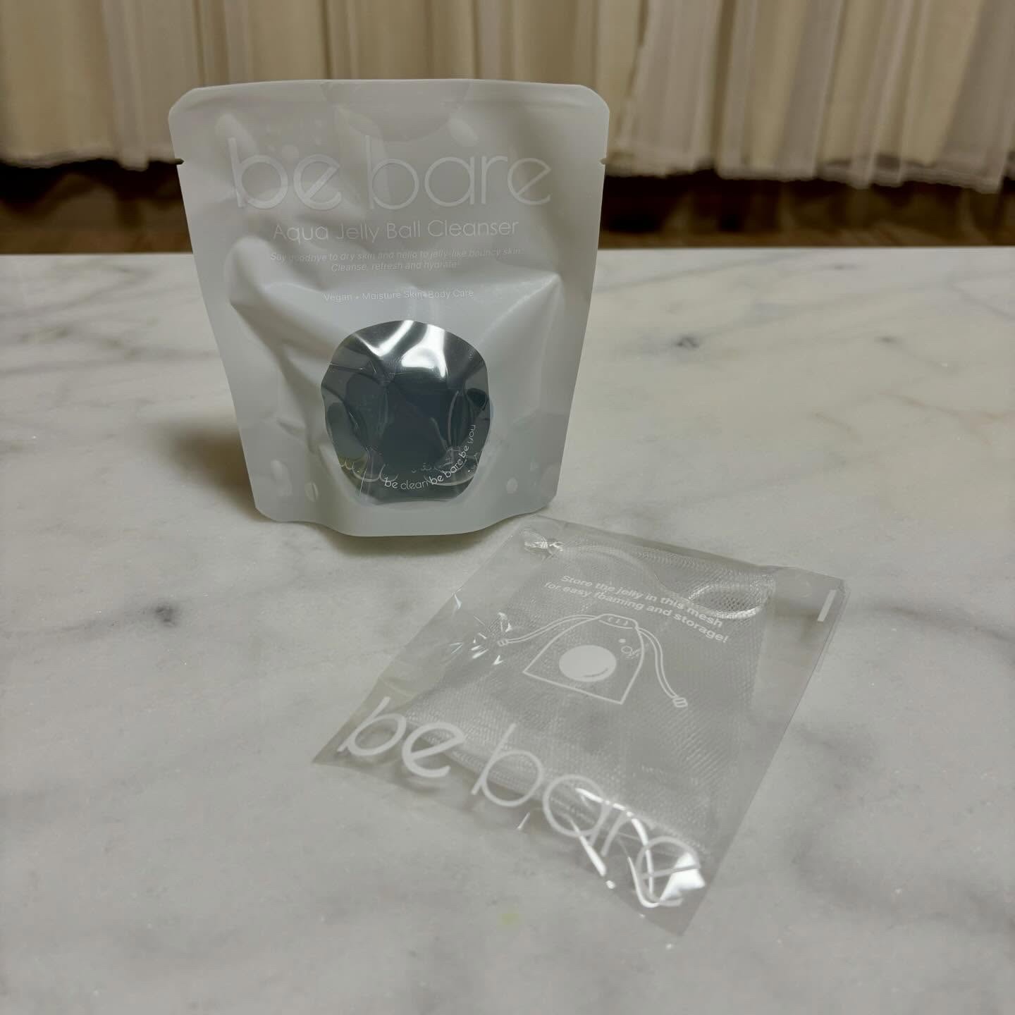 アクア ジェリーボール クレンザー Fresh Aqua｜うるおいケア/be bare/洗顔石鹸を使ったクチコミ（2枚目）