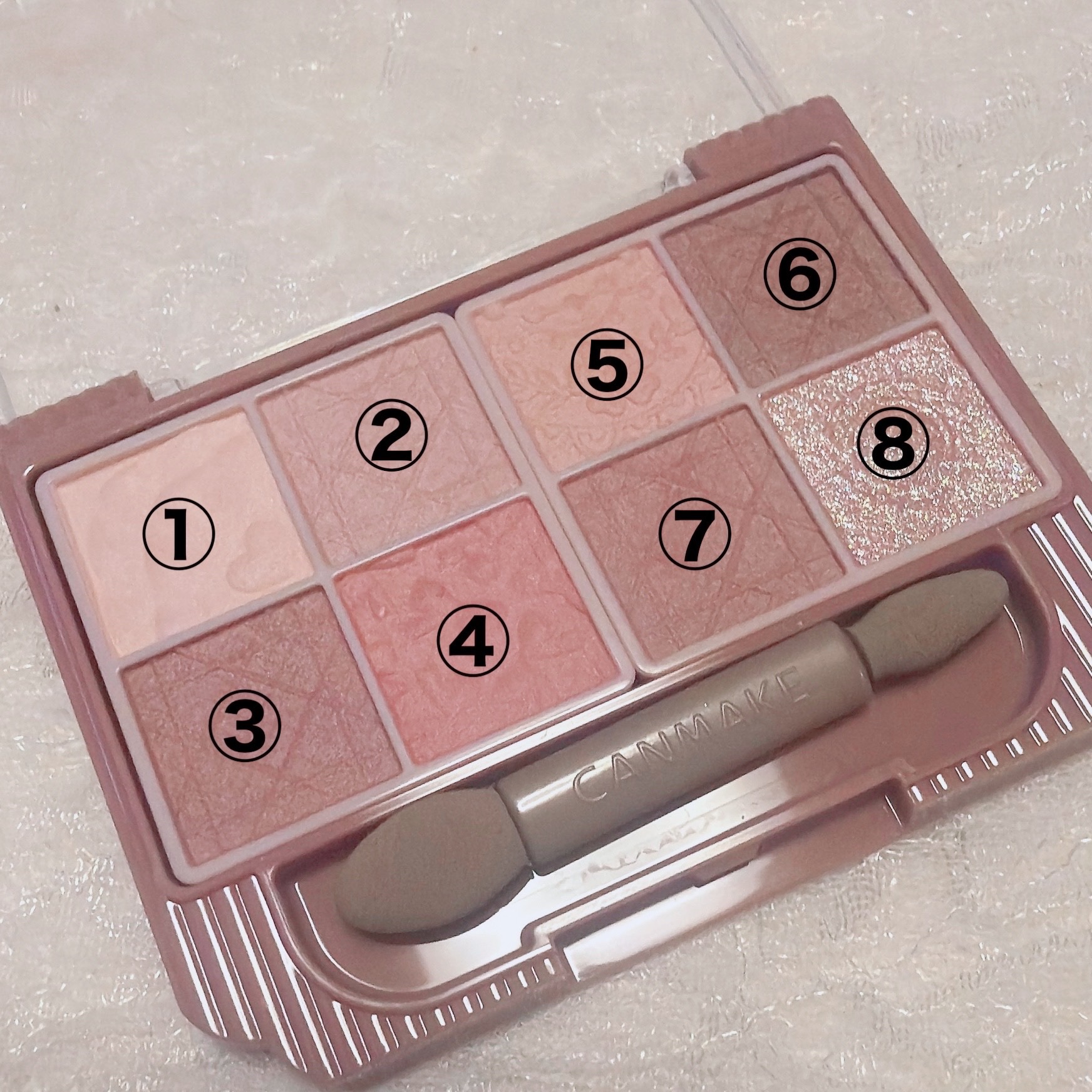 プティパレットアイズ（マットタイプ）/キャンメイク/パウダーアイシャドウを使ったクチコミ（2枚目）