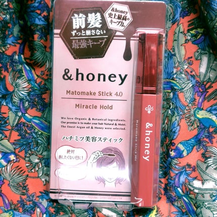 アンドハニー マトメイク スティック ミラクルホールド4.0/&honey/ヘアジェルを使ったクチコミ(1枚目)