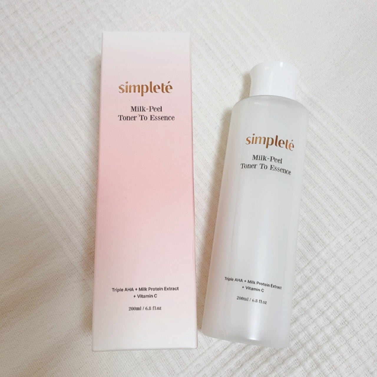 ミルクピールトナー/Simplete/拭き取り化粧水を使ったクチコミ(1枚目)