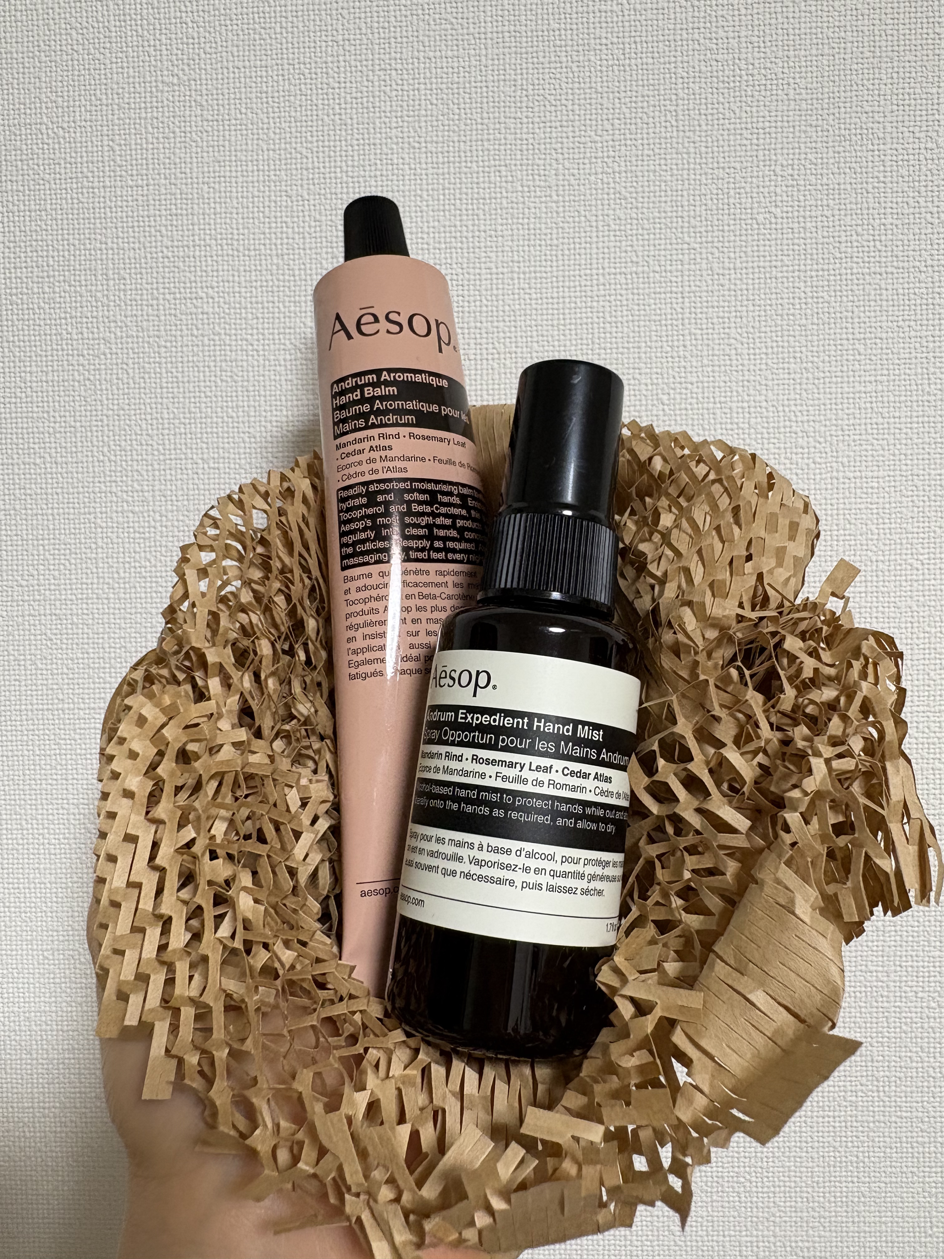 アンドラム　エクスペディエントハンドミスト/Aesop/ハンドクリームを使ったクチコミ（1枚目）