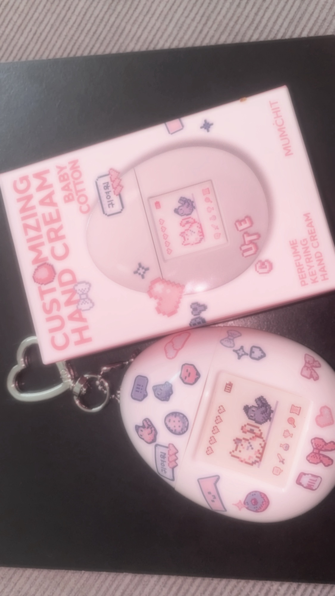 モムチ パフュームキーリングハンドクリーム ベイビーコットン/MUMCHIT/ハンドクリームを使ったクチコミ（1枚目）